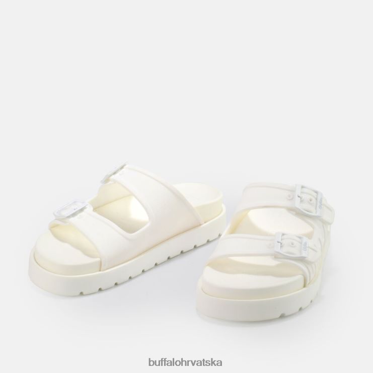 bijela Buffalo eve sol sandale s platformom veganske |slajdova TDD6T915